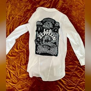 Custom Upcycled Led Zeppelin button down